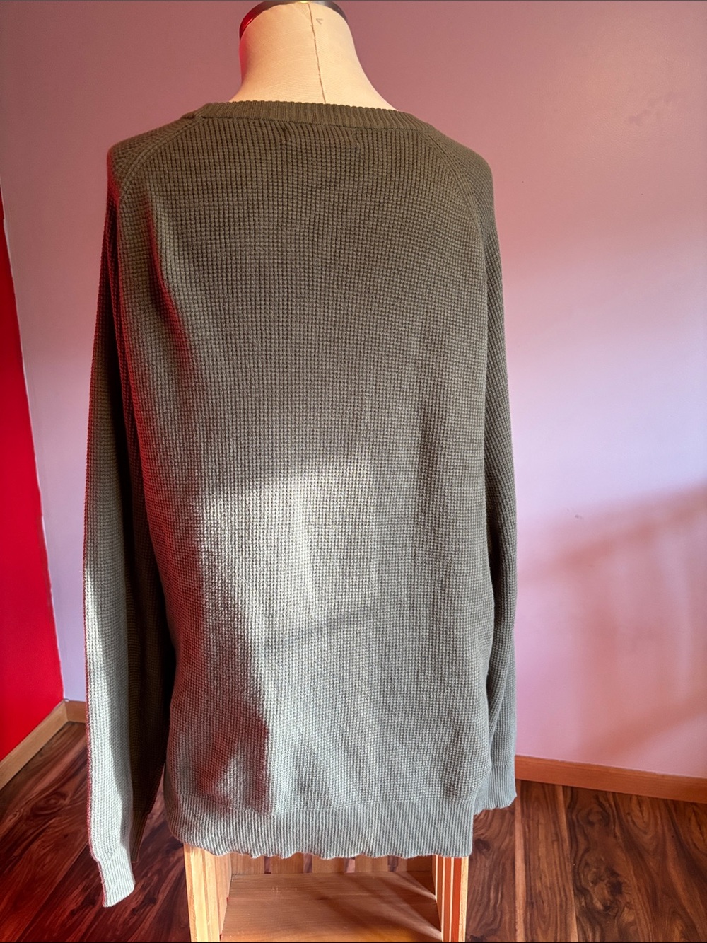 Wilt Olive Green Lightweight Knit Sweater - Picture 3 of 8